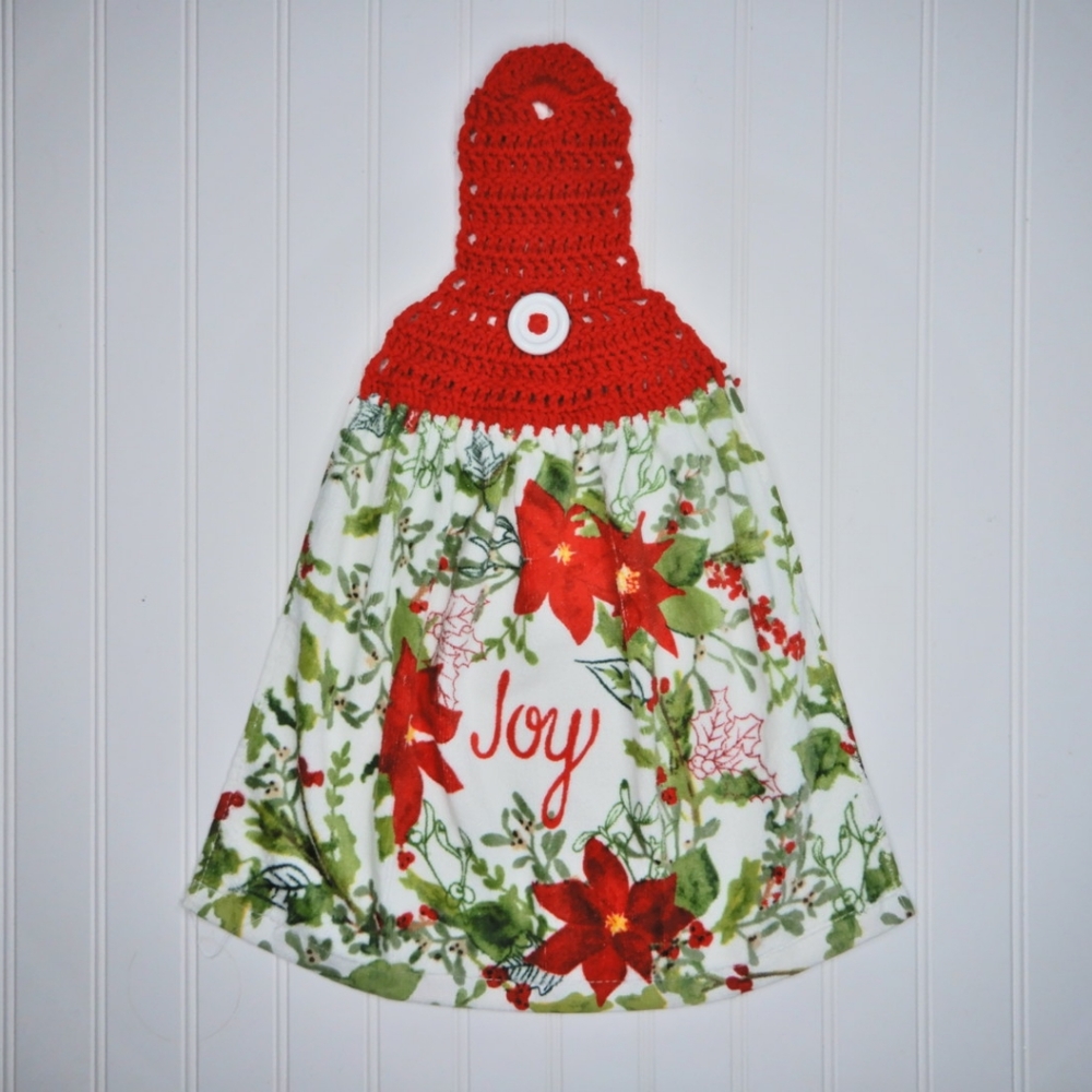 4 for $25 Holiday Crochet Top Towel